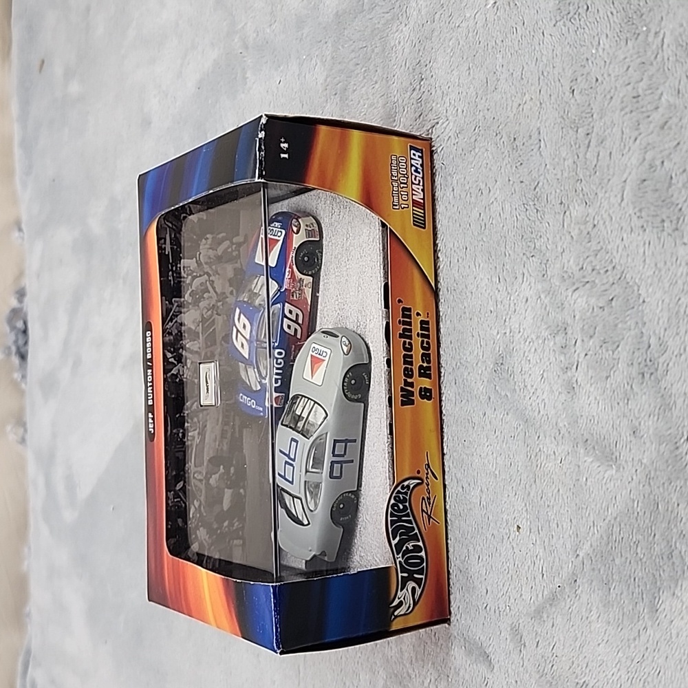 Hot Wheels Wrenchin' & Racin' Jeff Burton Ltd Ed 1/64 Diecast Acrylic Case 2Pack
